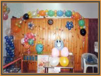 Decoracion de salones con globos para fiestas infantiles.