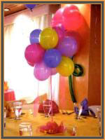 Decoracion de salones con globos para fiestas.